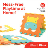 Moon Activity Floor Mat Puzzle Animal World - 9Pcs