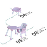 Moon 6 in 1 High Chair - Pink