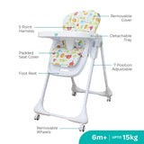 Moon Apex Baby Reclining Highchair With 7 adjustable heights - Beige