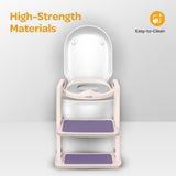 Moon Step Stool Potty Trainer Seat - Pink and Purple
