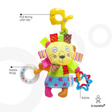 Moon Soft Rattle Plush Toy - Roar