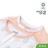 Moon Swaddle Pods 0M-2M - Orange and Forest Print