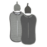 Moon Swaddle Pods 0M-2M - Grey and Zigzag Print