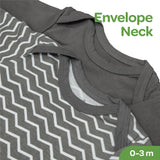 Moon Organic Sleep Gown - Grey and Zigzag Print (Pack of 2)