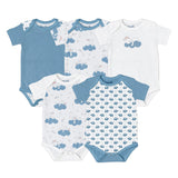 Moon Baby Body Suit Set of 5 - Boys (6M-9M)