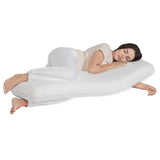 Moon Multi Function Pillow Full Body Pillow -White