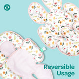 Moon Body Support Car Seat With Warm Pad Cushion - Flowers