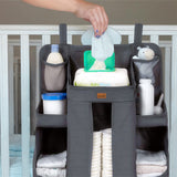 Moon Baby Crib Orgnizer - Dark Grey