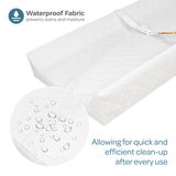 Moon Waterproof Contour Diaper Changing Mat Pad - White