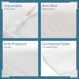 Moon Waterproof Contour Diaper Changing Mat Pad - White