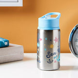 Moon Single Wall Ss Sipper Bottle 530ml - Blue