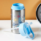 Moon Single Wall Ss Sipper Bottle 530ml - Blue