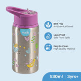 Moon Single Wall Ss Sipper Bottle 530ml - Purple