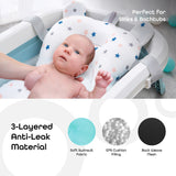 Moon Anti-Slip Baby Bath Pad - Blue