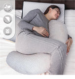 Moon Bamboo Multi-Position Pregnancy Pillow - Grey