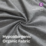 Moon Organic L Shaped Maternity Pillow - Light Grey