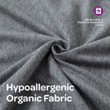 Moon Organic C Shaped Maternity Pillow- Grey