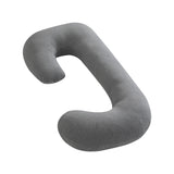 Moon Organic C Shaped Maternity Pillow - Light Grey