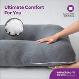 Moon Organic U Shaped Maternity Pillow - Grey