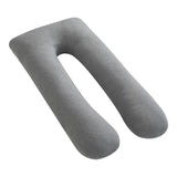 Moon Organic U Shaped Maternity Pillow - Light Grey