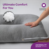 Moon Organic U Shaped Maternity Pillow - Light Grey