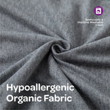 Moon Organic U Shaped Maternity Pillow With Detachable Back Support - Grey