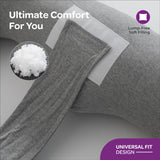 Moon Organic Multi Position Maternity Pillow With Detachable Back Support - Light Grey