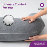 Moon Organic L Shaped Maternity Pillow - Grey