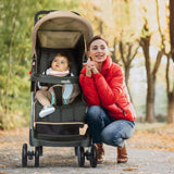 Moon Trek One Fold Stroller - Beige