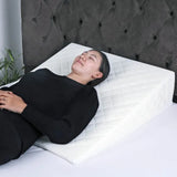 Moon Wedge Pillow For Gerd Acid Reflux - White
