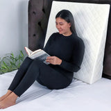 Moon Wedge Pillow For Gerd Acid Reflux - White