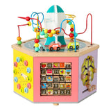 Little Angel Kids Wooden Activity Cube Learning & Play Center