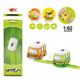 Ming Ying 1:62 Alloy Watch Q Bus Car Interactive Induction With Light Music - Assorted Color