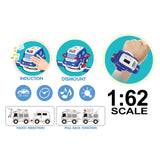 Ming Ying 1:62 Alloy Watch Q Version Car Interactive Induction With Light Music- Assorted Color
