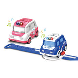 Ming Ying 1:62 Alloy Watch Q Version Taxi Car Interactive Induction With Light Music- Assorted Color