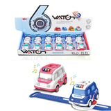 Ming Ying 1:62 Alloy Watch Q Version Taxi Car Interactive Induction With Light Music- Assorted Color