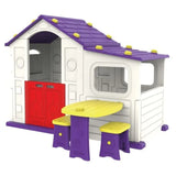MYTS Indoor Playhouse With Side Table & Purple Chair