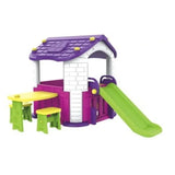 MYTS Playhouse With Side Table, Chair And Slide - Purple