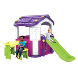 MYTS Playhouse With Side Table, Chair And Slide - Purple