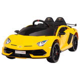 MYTS 24V Lamborghini 2 Seater Aventador Electric Car - Yellow