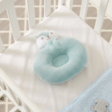 Tiny Hug Newborn Baby Breathable Flat Round Pillow - Blue