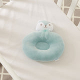 Tiny Hug Newborn Baby Breathable Flat Round Pillow - Blue