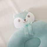 Tiny Hug Newborn Baby Breathable Flat Round Pillow - Blue