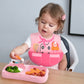 Marcus & Marcus - Wide Coverage Silicone Bib - Little Chef - Pink - Laadlee