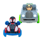 Spidey N Friends Disc Launcher Vehicles Miles And Rhino - Pack of 2