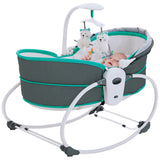 Mastela 5 in 1 Baby Rocker & Bassinet Cradle - Green
