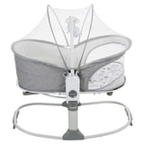 Mastela 6 In 1 Baby Bassinet And Rocker - Grey