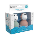 Matchstick Monkey Bathtime Wobblers - Mint Green & Dusty Pink