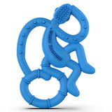 Matchstick Monkey Mini Monkey Teether - Blue