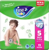 Fine Baby Diapers Size 5 Maxi 11-18 kg 11pcs